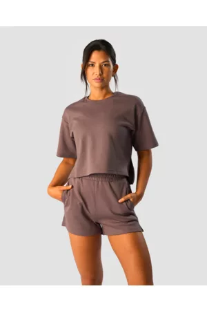 ICANIWILL Revive Heavy Cropped T-Shirt Wmn, Dusty Brown