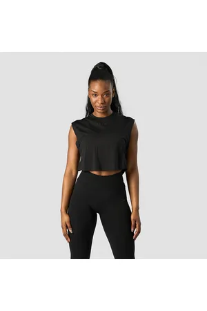 ICANIWILL Rush Cropped Tank Top, Black
