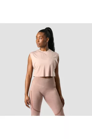 ICANIWILL Rush Cropped Tank Top, Light Mauve