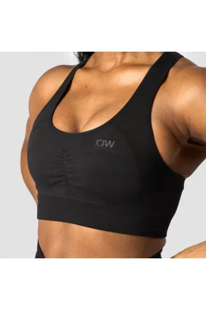ICANIWILL Rush Seamless Urheil bras Musta