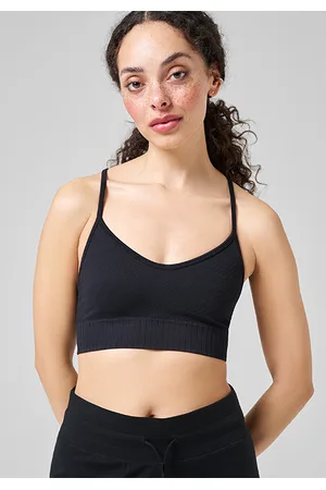 Casall Seamless Graphical Rib Sports Top, Black