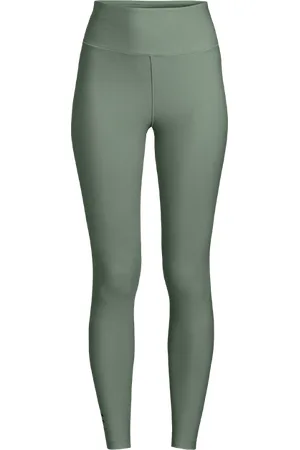 Casall Graphic High Waist Tights, Dusty Green