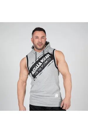 Gorilla Wear Loretto Hooded Tank Top, Grey Melange