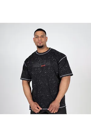 Gorilla Wear Saginaw Oversized T-Shirt, Washed Black