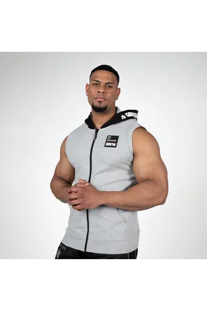Gorilla Wear Milwaukee SL Zipped Hoodie, Grey Melange