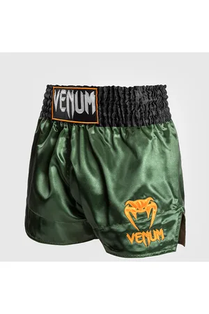 Venum Classic-Muay Thai -Shortsit Vihreä/Musta/Kulta