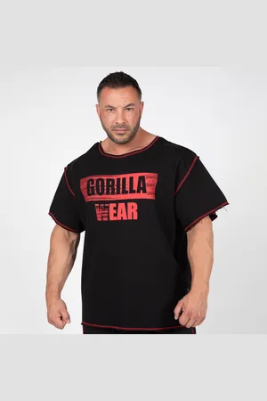 Gorilla Wear Wallace Workout Top, Black/Red