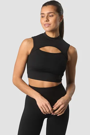 ICANIWILL Shourai Cropped Tank Top, Black