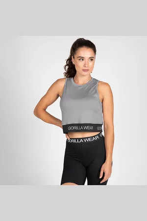 Gorilla Wear Colby Cropped Tank Top, Grey