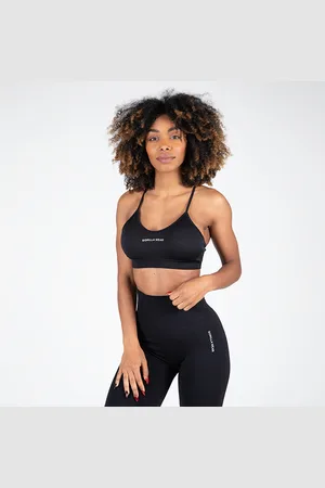 Gorilla Wear Quincy Seamless Sports Bra, Black