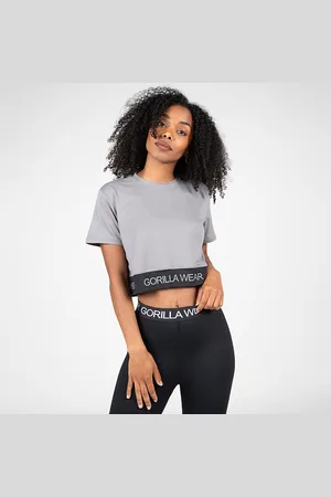 Gorilla Wear Colby Cropped T-Shirt, Grey