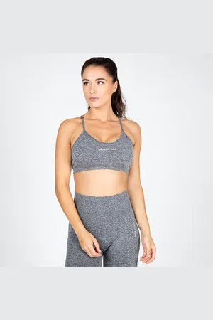 Gorilla Wear Quincy Seamless Sports Bra, Grey Melange