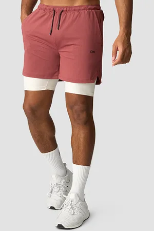 ICANIWILL Stride 2-in-1 Shorts, Brick Red