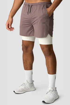 ICANIWILL Stride 2-in-1 Shorts, Midnight Purple