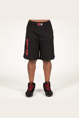 Gorilla Wear Augustine Old School Shorts, Black/Red