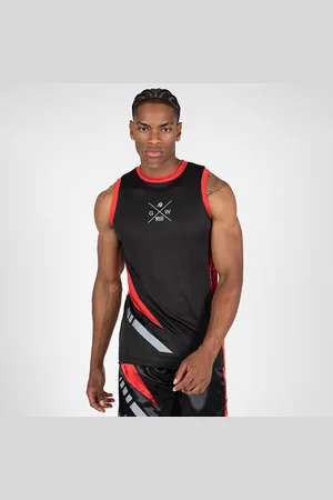 Gorilla Wear Hornell Tank Top, Black/Red