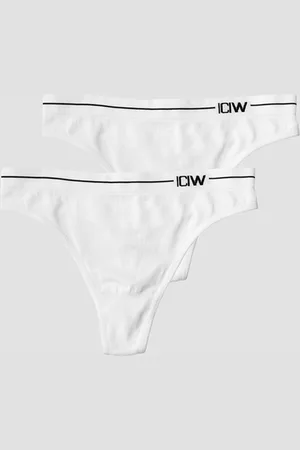 ICANIWILL Everyday Seamless Thong 2-pack, White