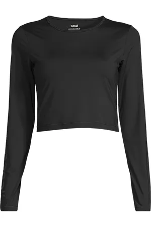 Casall Graphic Crop Long Sleeve, Black