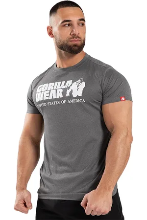 Gorilla Wear Classic Training T-Shirt, Grey Melange