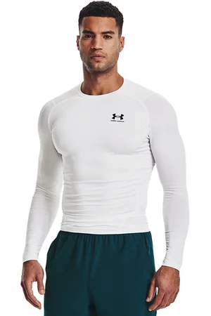 Under Armour UA HG Armour Comp LS, White