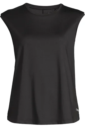 Casall Laser Mesh Muscle Tank, Black