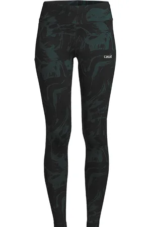 Casall Essential Printed Tights, Blaze Pine