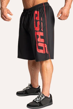 Gasp Pro Mesh Shorts, Black/Red