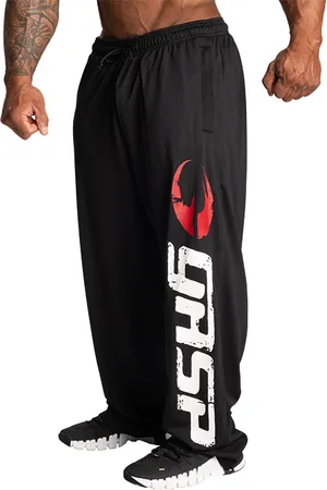 Gasp Original Mesh Pants, Black/Red