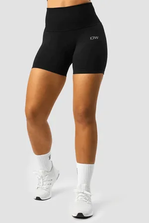 ICANIWILL Define Seamless Pocket Shorts, Black