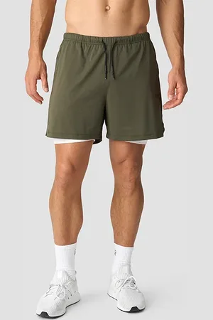 ICANIWILL Stride 2-in-1 Shorts, Army