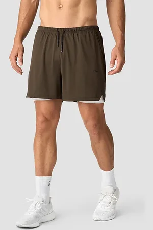 ICANIWILL Stride 2-in-1 Shorts, Smokey Brown