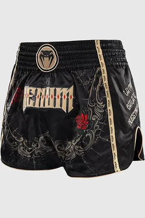 Venum Santa Muerte 5.0 Muay Thai Shorts Musta Kulta