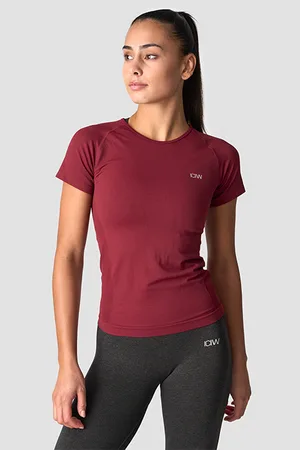 ICANIWILL Everyday Seamless T-shirt, Burgundy