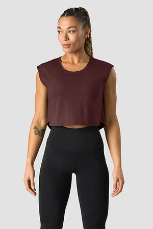 ICANIWILL Cropped Toppi Punainen