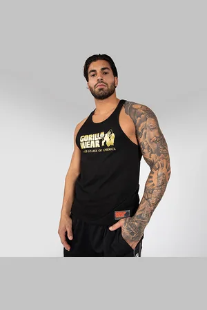 Gorilla Wear Classic Tank Top, Black/Gold