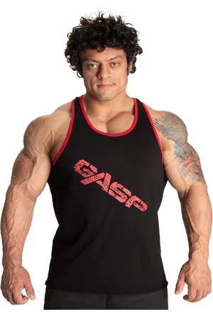 Gasp Vintage T-Back Paita Musta/Punainen