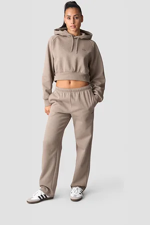 ICANIWILL Everyday Cropped Hoodie Wmn, Greige