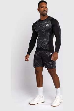 Venum Rapid Rashguard Pitkähiha Musta Harmaa Valkoinen