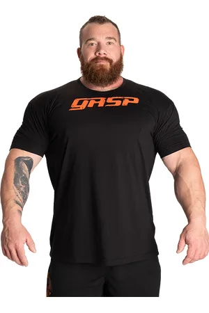 Gasp Legacy Gym T-paita Musta Oranssi