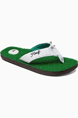 Reef Riutta Miesten Mulligans II Golf Faux Grass uutuus Sandaalit Rehongs Varvastossut - 8 UK