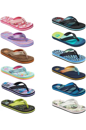 Reef Riutta Lapset Lapset Ahi Summer Beach Uima-allas Sandaalit Stringit Varvastossut 12K UK