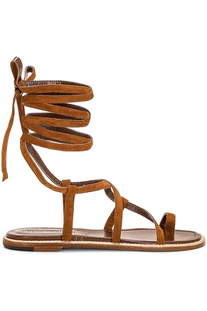 Manolo Blahnik Primathi Suede Sandal in