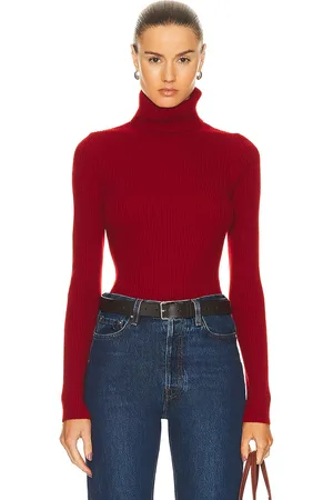 ENZA COSTA Rib Turtleneck Sweater in