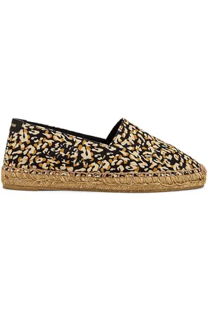 Saint Laurent Signature Espadrille Flats in