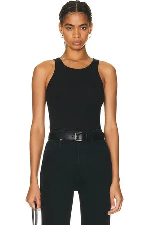 ÉTERNE High Neck Fitted Tank Top in