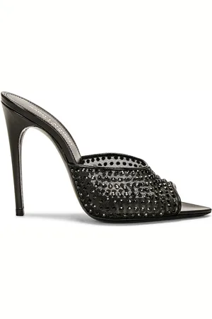 Saint Laurent Blonde Mule Sandal in