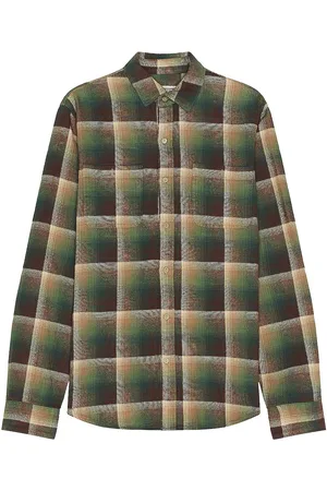 Schott NYC Plaid Cotton Flannel Shirt in