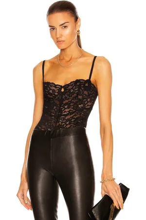 FLEUR DU MAL Charlotte Lace Balconette Bodysuit in