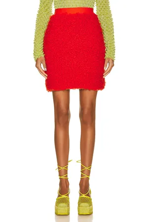 Bottega Veneta Fleece Knit Skirt in
