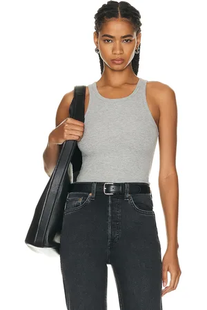 ÉTERNE High Neck Fitted Tank Top in